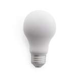 Stressbal voor reclame in de vorm van een lamp ZenBulb kleur wit tweede weergave
