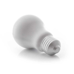 Stressbal voor reclame in de vorm van een lamp ZenBulb kleur wit derde weergave