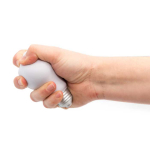 Stressbal voor reclame in de vorm van een lamp ZenBulb kleur wit vierde weergave