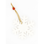 Promotionele kerstdecoraties van vilt om op te hangen Xmas Fantasy kleur wit
