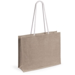 Jute tassen met logo in aantrekkelijke kleuren 10kg Jute Colors kleur naturel