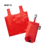 Goedkope RPET gerecycleerde tas bedrukken Fold & Hook derde weergave