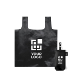 Goedkope RPET gerecycleerde tas bedrukken Fold & Hook met jouw bedrukking