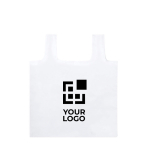 Goedkope RPET gerecycleerde tas bedrukken Fold & Hook met jouw bedrukking