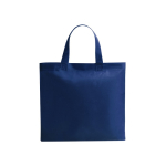 Non woven tas met korte gekleurde handvatten 80 g/m2 Bazaar Short kleur marineblauw  negende weergave