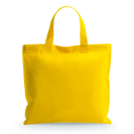 Non woven tas met korte gekleurde handvatten 80 g/m2 Bazaar Short