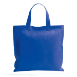 Non woven tas met korte gekleurde handvatten 80 g/m2 Bazaar Short