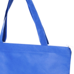 Gekleurde non woven tas met rits 90 g/m2 Zipper Colors tweede weergave
