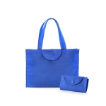 Goedkope opvouwbare non woven tas weerstand 9 kg en 90 g/m2 Flap kleur blauw  negende weergave