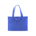 Goedkope opvouwbare non woven tas weerstand 9 kg en 90 g/m2 Flap kleur blauw tweede weergave