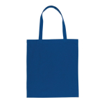 Duurzame gerecyclede katoenen draagtas 145 g/m2 Waterless kleur blauw