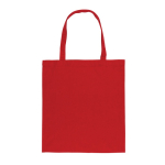 Duurzame gerecyclede katoenen draagtas 145 g/m2 Waterless kleur rood tweede weergave