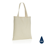 Duurzame gerecyclede katoenen draagtas 145 g/m2 Waterless kleur beige tweede weergave
