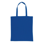 Versterkte tas bedrukken van gerecycled katoen 145 g/m2 Waterless kleur blauw tweede weergave