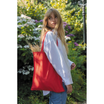 Versterkte tas bedrukken van gerecycled katoen 145 g/m2 Waterless kleur rood sfeer weergave 2