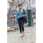 Gerecyclede tas met lange handvatten 330 g/m2 Waterless Strong kleur zwart sfeer weergave 3