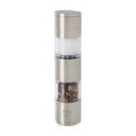 Zout- en pepermolen met twee uiteinden Grinder kleur zilver weergave bedrukking logo 2