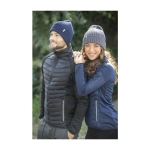 Muts laten bedrukken van biologisch katoen Elevate™ Ives kleur marineblauw luxe weergave