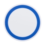 Ronde draadloze oplader in verschillende kleurtjes met logo ColorRound kleur koningsblauw tweede weergave voorkant