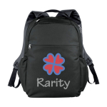 Gepersonaliseerde rugzakken met vulling voor 15'' laptop Iconic kleur zwart tweede weergave zeefdruk