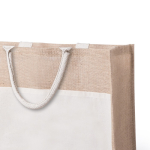 Jute tassen bedrukken met logo en vak Pocket XL kleur naturel tweede weergave