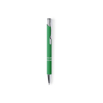 Metalen pennen met rubber en blauwe inkt Aster Matt kleur groen  negende weergave