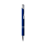 Metalen pennen met rubber en blauwe inkt Aster Matt kleur marineblauw  negende weergave