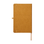 Gerecyclede notitieboekjes met logo A5 PU Love Recycle kleur bruin tweede weergave achterkant