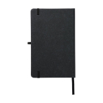 Gerecyclede notitieboekjes met logo A5 PU Love Recycle kleur zwart tweede weergave achterkant