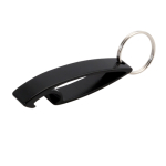 Felle kleur aluminium flesopener sleutelhanger Alucolors kleur zwart