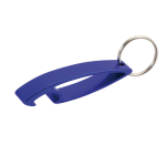 Felle kleur aluminium flesopener sleutelhanger Alucolors kleur blauw
