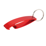 Felle kleur aluminium flesopener sleutelhanger Alucolors kleur rood