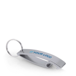 Felle kleur aluminium flesopener sleutelhanger Alucolors met jouw bedrukking