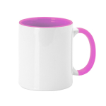 Keramische mok met gekleurd handvat en binnenkant, 350ml Sublim Color kleur roze  negende weergave