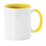 Keramische mok met gekleurd handvat en binnenkant, 350ml Sublim Color