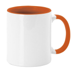 Keramische mok met gekleurd handvat en binnenkant, 350ml Sublim Color