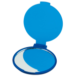 Goedkope op maat gemaakte opvouwbare make-up spiegel Singleview kleur blauw