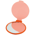 Goedkope op maat gemaakte opvouwbare make-up spiegel Singleview kleur oranje