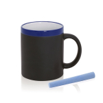 Schoolbord keramische mok met krijt 350ml Chalk kleur blauw  negende weergave
