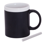 Schoolbord keramische mok met krijt 350ml Chalk kleur wit