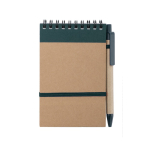 Notitieblok bedrukken met kartonnen pen A6 vellen EcoSpiral kleur groen  negende weergave