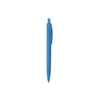 Goedkope eco pen met drukknop en blauwe inkt Fiber kleur blauw  negende weergave