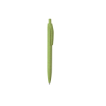 Goedkope eco pen met drukknop en blauwe inkt Fiber kleur groen  negende weergave