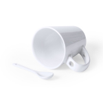 Mok met foto bedrukken inc lepel van 350ml Sublimcon kleur wit tweede weergave