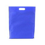 Non woven draagtassen laten bedrukken in felle kleuren 80 g/m2 Gallery kleur blauw tweede weergave