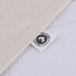 Goedkope katoenen tassen met lange handvatten 105 g/m2 Organic kleur beige vierde weergave