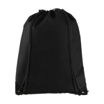 Non-woven rugtasje bedrukken 80 g/m2 met bedrijfslogo Original kleur zwart tweede weergave voorkant