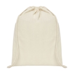 Katoenen rugzakje bedrukken 140 g/m2 Duo Cotton Pro kleur naturel tweede weergave voorkant