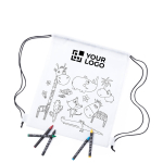 Rugzak om in te kleuren van non-woven materiaal Safari met jouw bedrukking