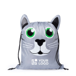 Rugzakken met trekkoord en dierenmotief Animals met jouw bedrukking